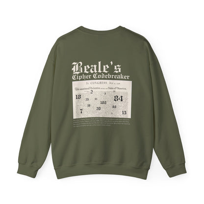 Beale's Cipher Codebreaker Crewneck Sweatshirt