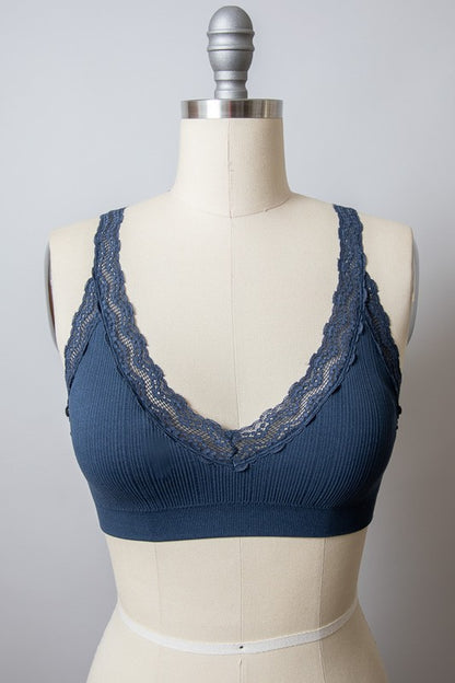 Zoey Lace Trim Padded Bralette