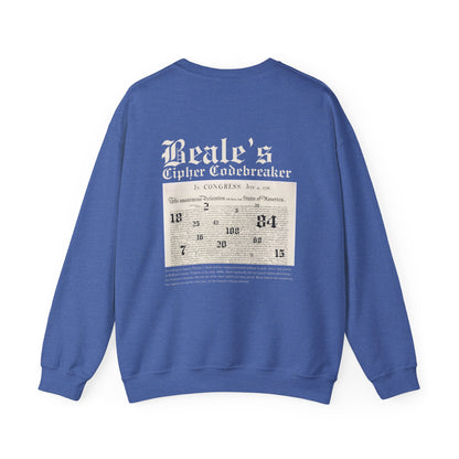 Beale's Cipher Codebreaker Crewneck Sweatshirt