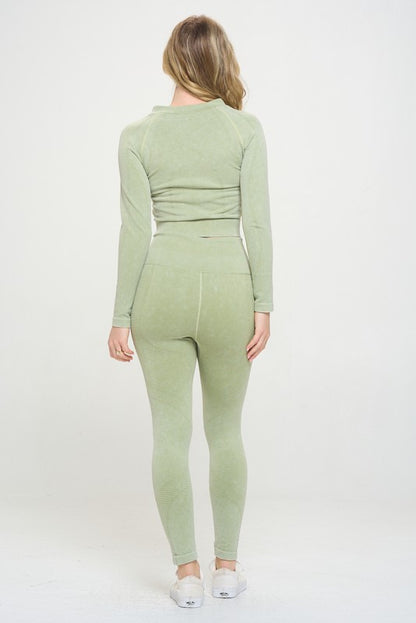 Harlow Ribbed Knit Tracksuit Two-Piece Set