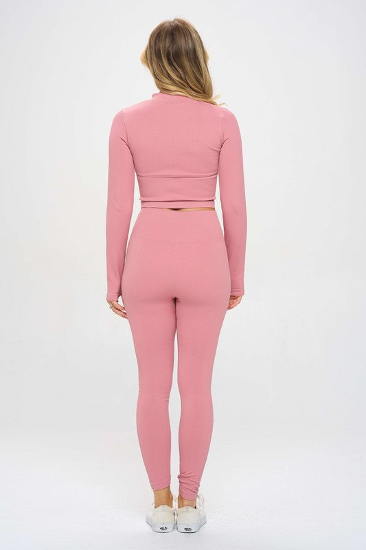 Olivia Seamless Ribbed Tracksuit Set