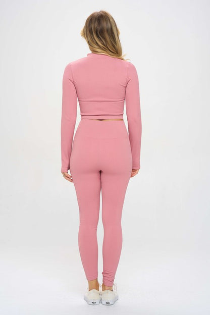 Olivia Seamless Ribbed Tracksuit Set