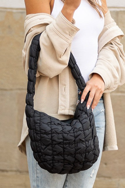 Riley Quilted Shoulder Bag