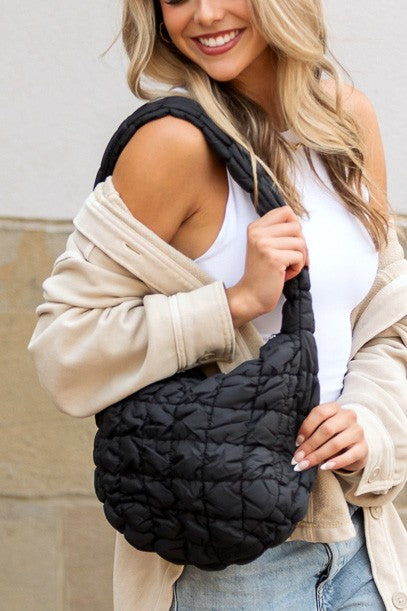 Riley Quilted Shoulder Bag