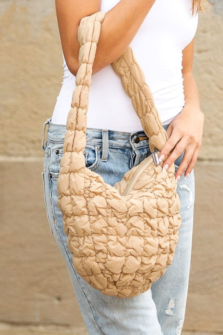 Riley Quilted Shoulder Bag