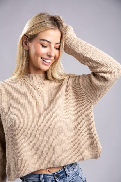 Bella Mock Neck Sweater