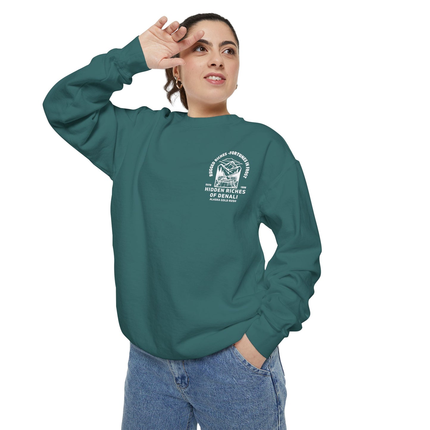 Hidden Riches in Denali - Unisex Garment-Dyed Sweatshirt