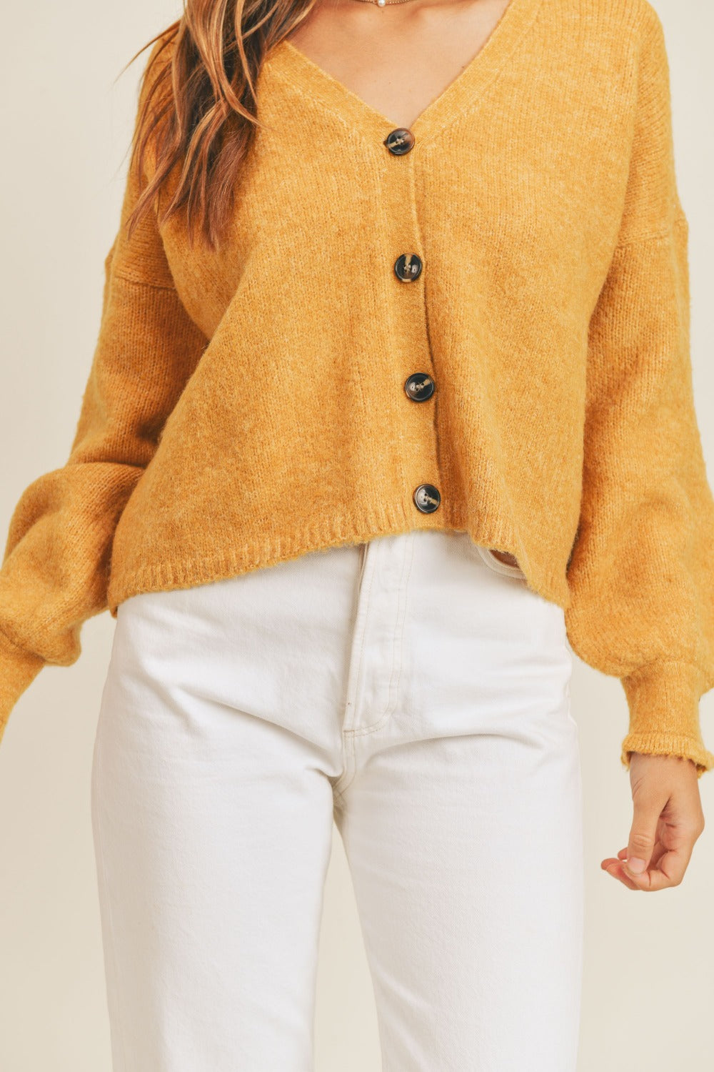 Vienna Cardigan in Mustard