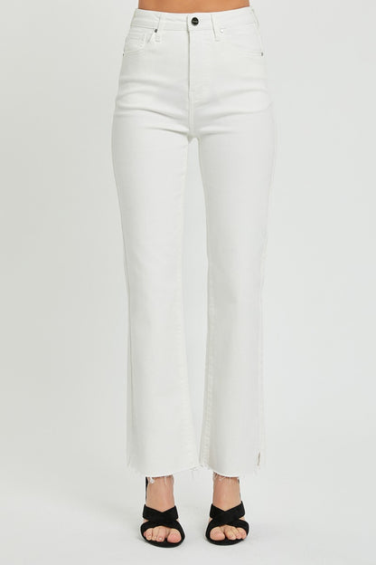 Zuri High Rise Tummy Control Straight Leg Jeans