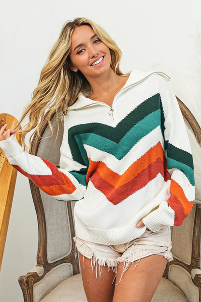 Willow Chevron Pattern Sweater