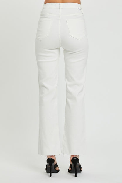 Zuri High Rise Tummy Control Straight Leg Jeans