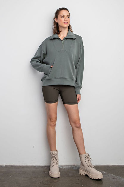 Mila Modal Quarter Zip Pullover