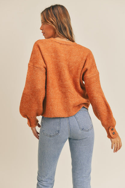 Vienna Cardigan in Rust