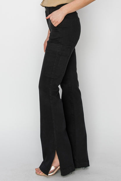 Dallas High Rise Cargo Bootcut Jeans