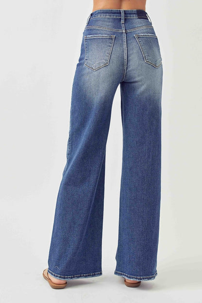 Rise Up High Rise Wide Leg Jeans