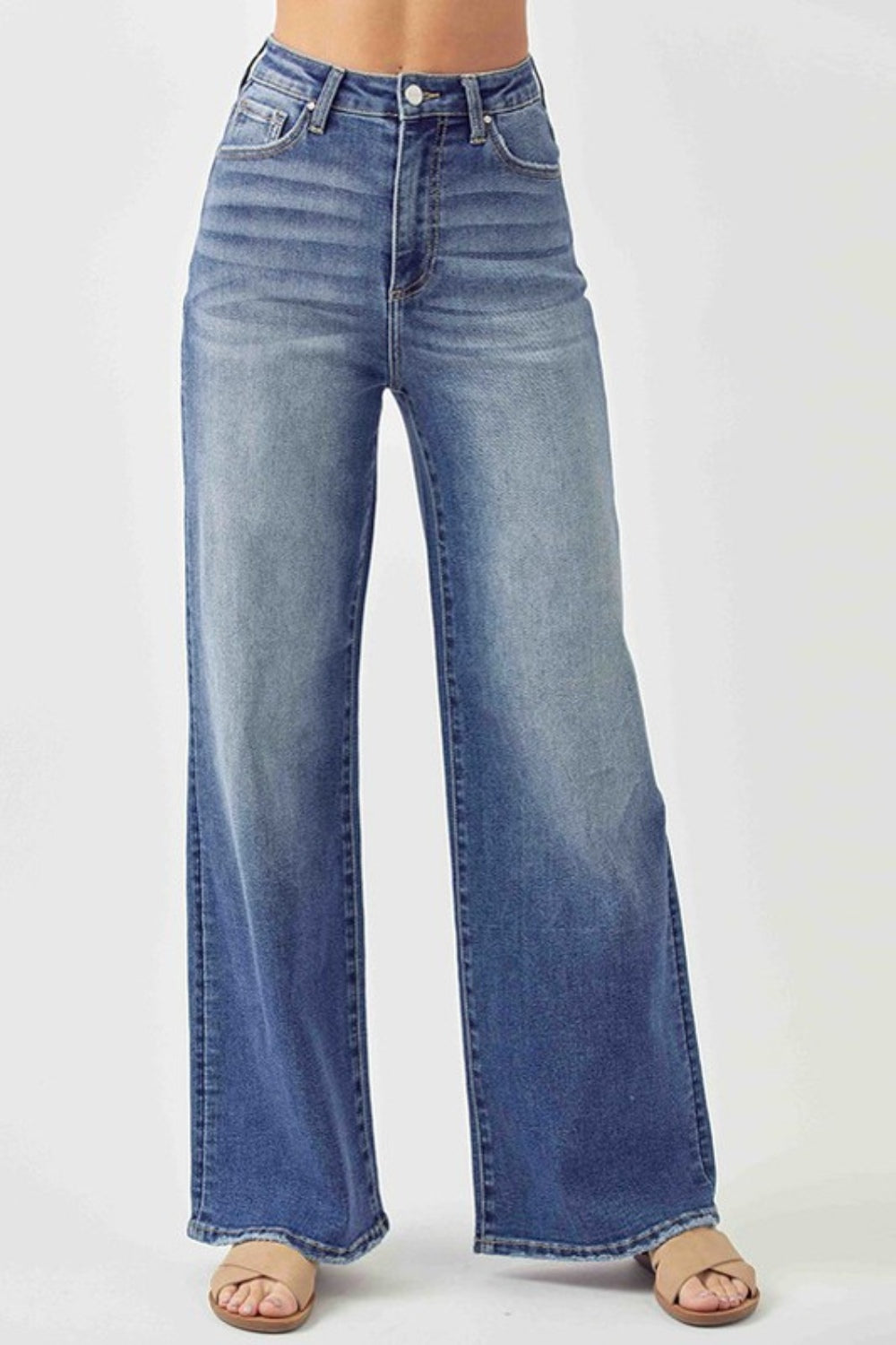 Rise Up High Rise Wide Leg Jeans