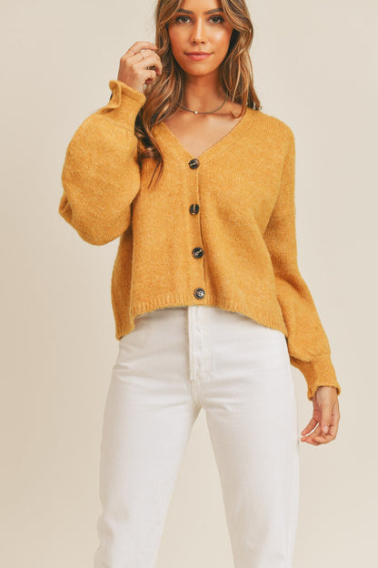 Vienna Cardigan in Mustard