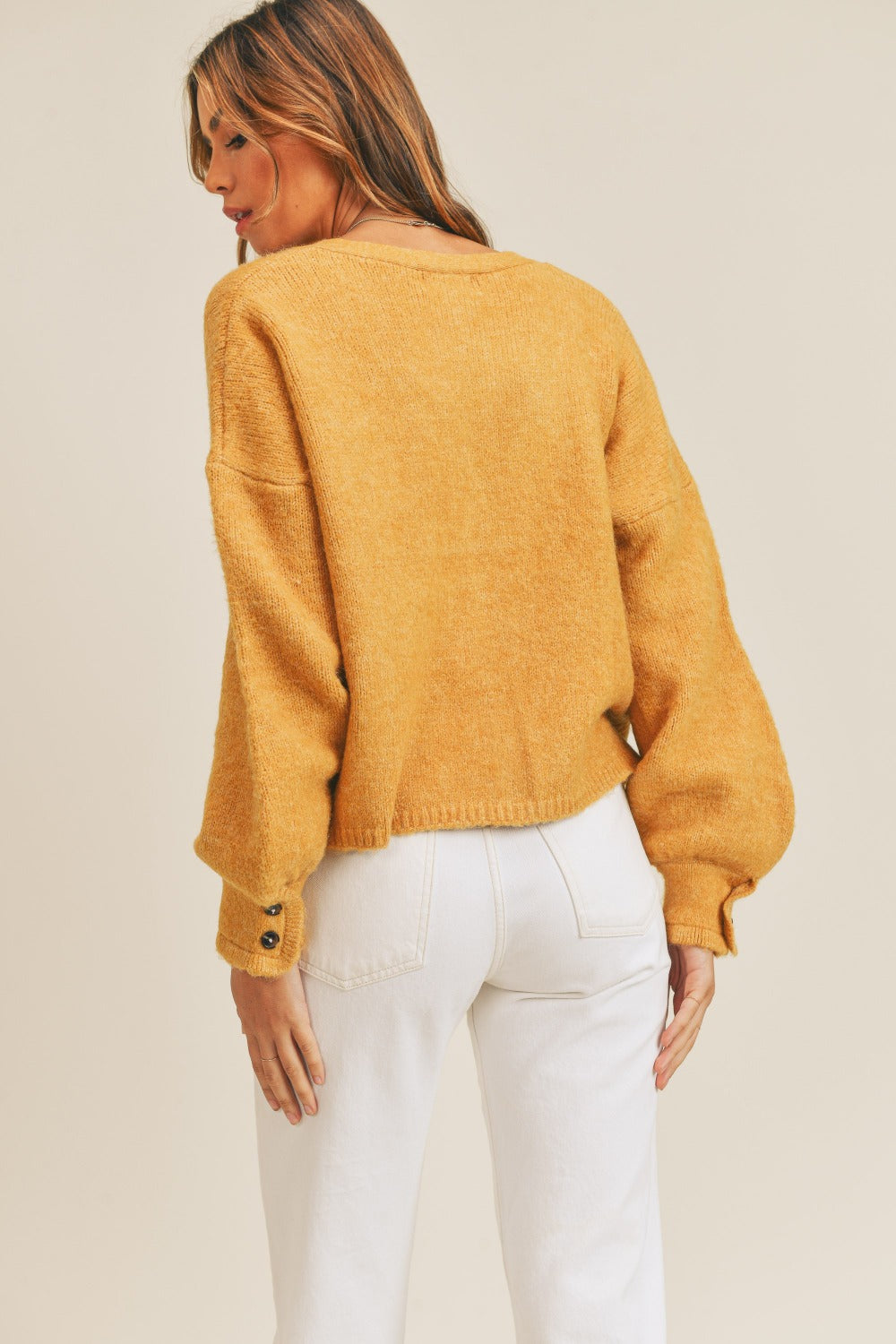 Vienna Cardigan in Mustard