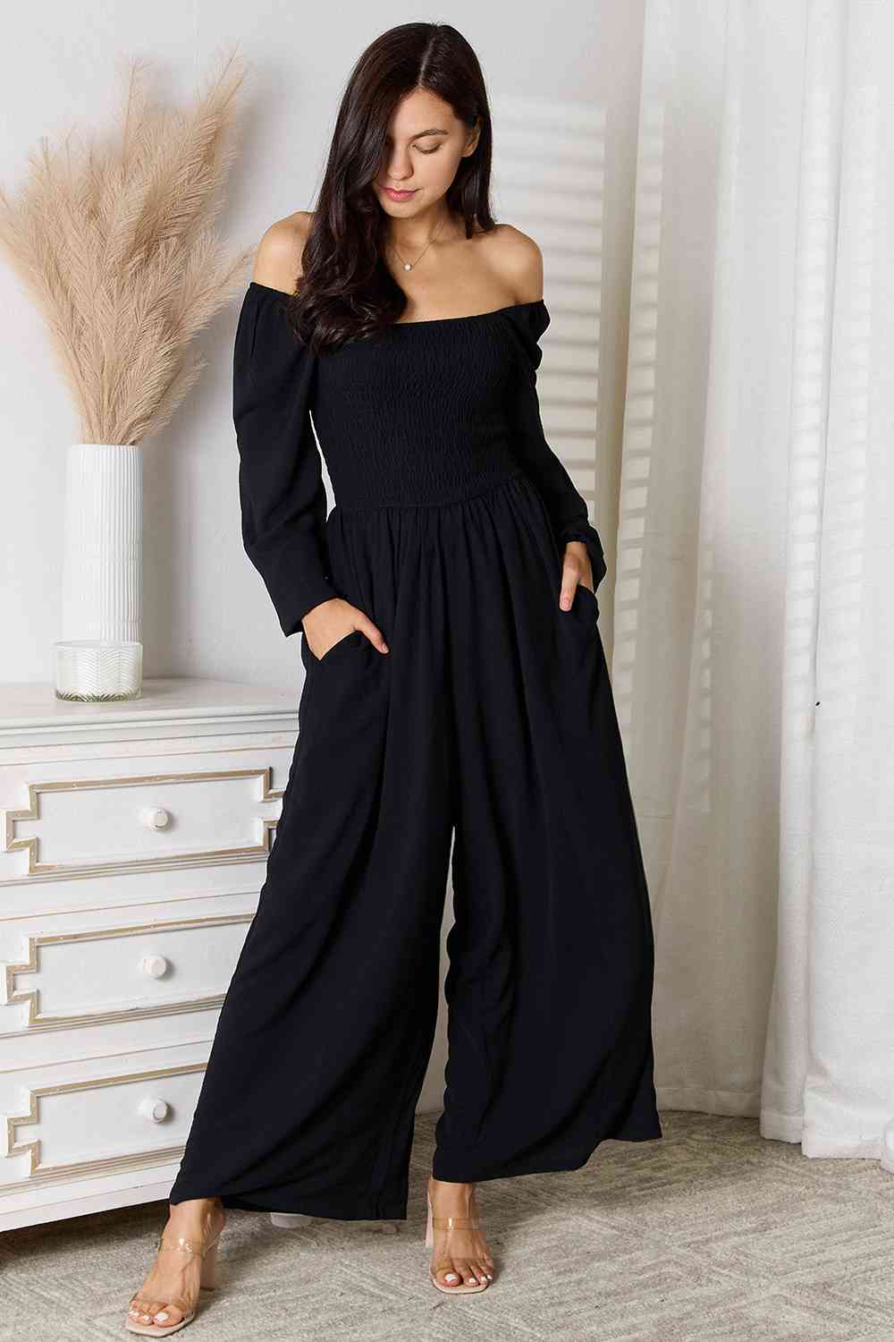 Jenna Double Take Classic Jumpsuit with Pockets